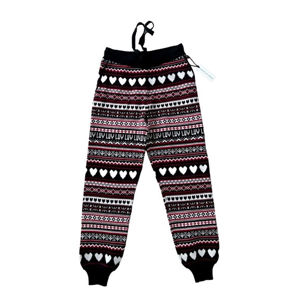Cupcakes & Cashmere Heart Knit Pyjama Jogger Pant ( S ) - Picture 1 of 3